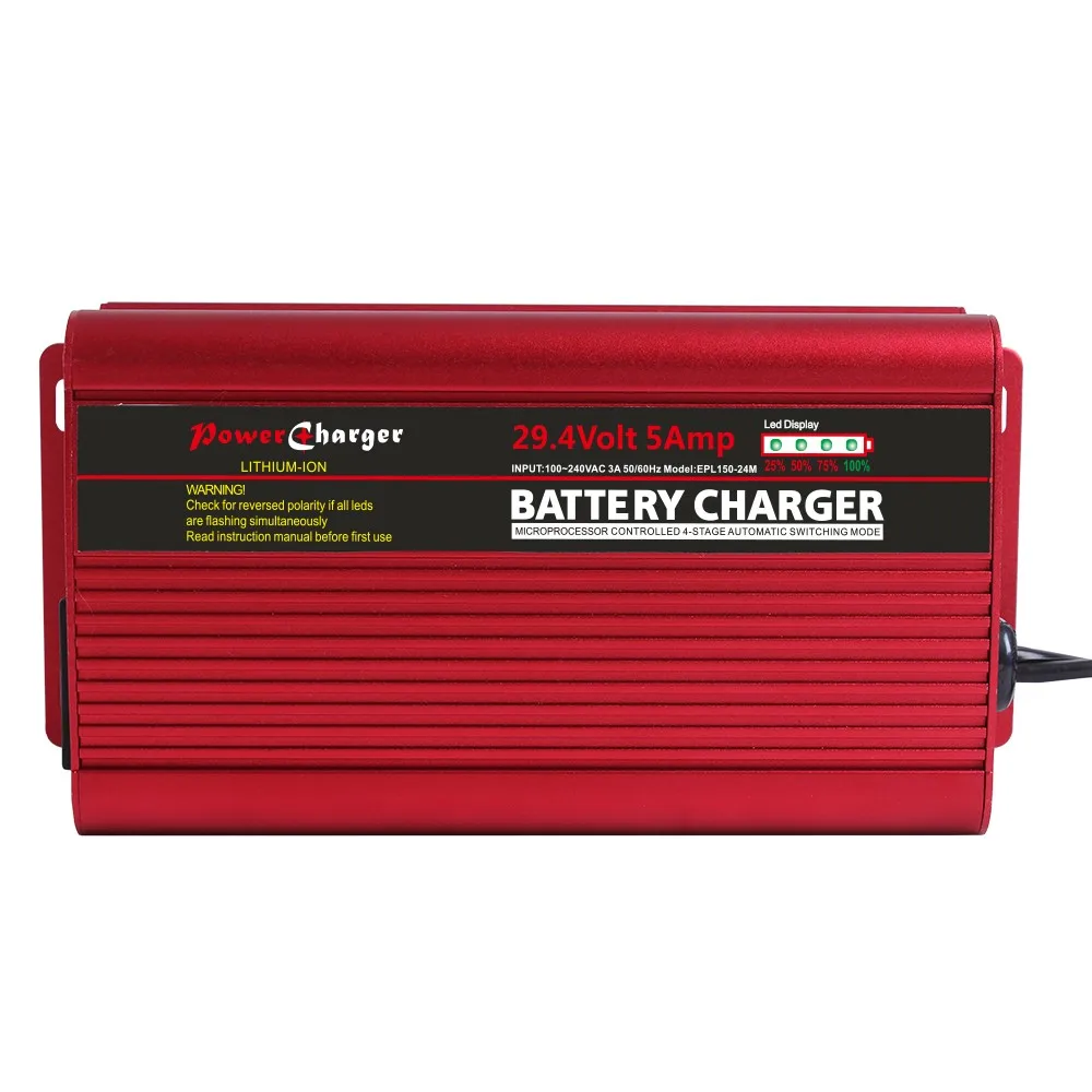 29.4 Volt 5 Amp Lithium-Ion LiPO Battery Smart Charger For ...
