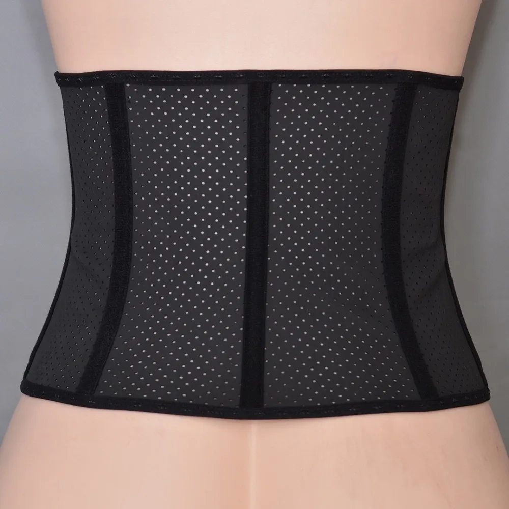 Women's Latex Short Torso Waist Trainer Corset Breathable Training