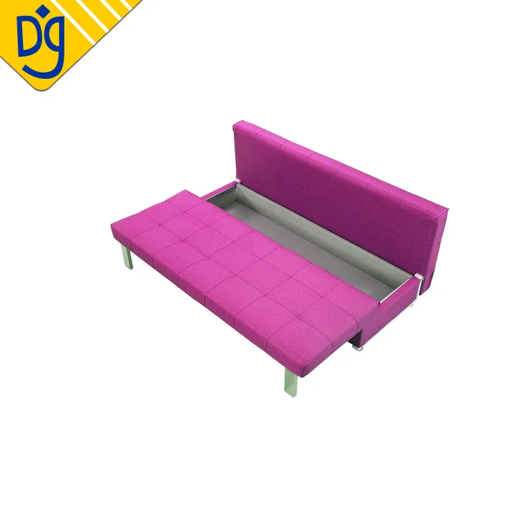 Bargain Armless Knockdown Convertible Sofa Bed With Storage Drawer
