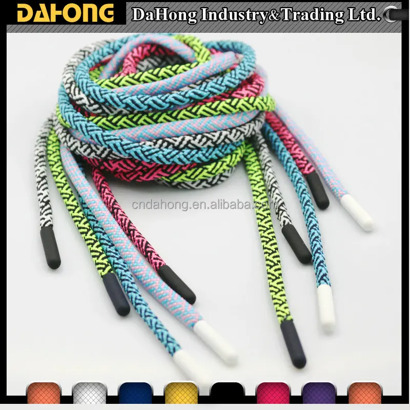 

Patterned Braided Drawcord with soft rubber ends