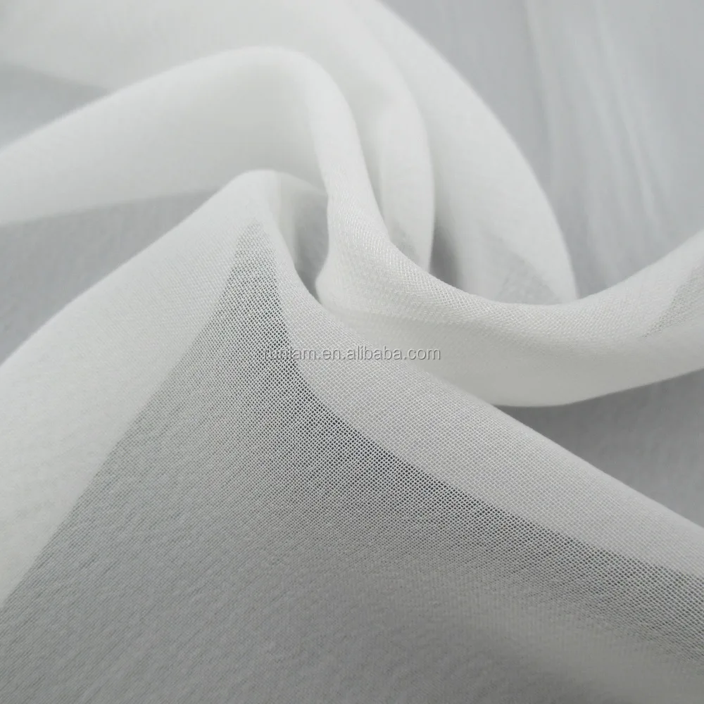 white chiffon fabric