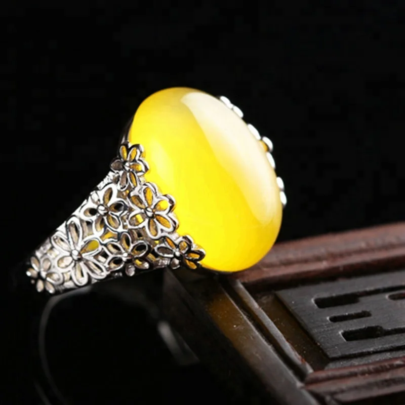 

12*15mm S925 Sterling Silver Gold Plated Ring Blank For DIY Amber Diamond Ring For Women, N/a