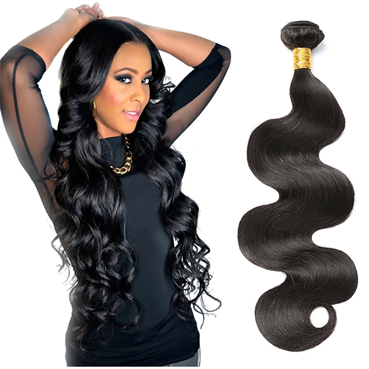 

Flash Sale Cheap Cuticle Aligned Body Wave Virgin Human Hair Bundles, Nature black