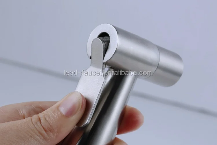Luxury 304 Stainless Steel Soft Toilet Water Sprayer Muslim Shower Bathroom Handheld Diaper Bidet Sprayer