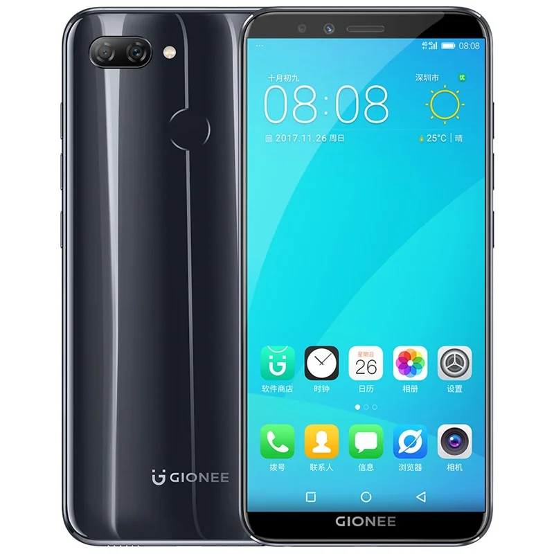 

Original Gionee F6 Mobile Phone Android 7.1 4G LTE Snapdragon Octa Core 3+32G Global Network 5.7 18:9 Full Screen