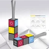 Creative Promotional 3 in 1 keychain data line, portable Rubik's cube Micro/8 Pin/Type c USB charging data cable