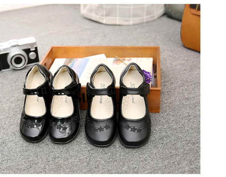 Children'S Shoes Black Girls Children Primary School Performance Princess Shoes
