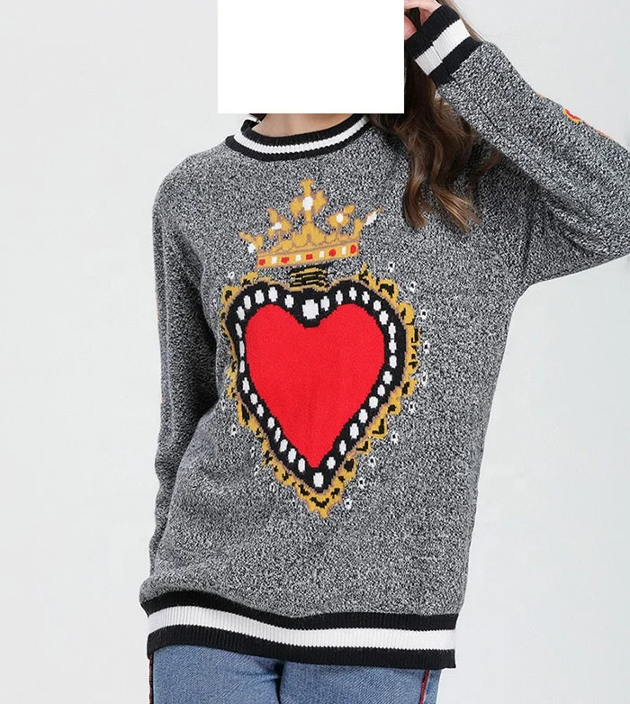 

Wholesale New Arrival Women Monogram Sweater, As shown