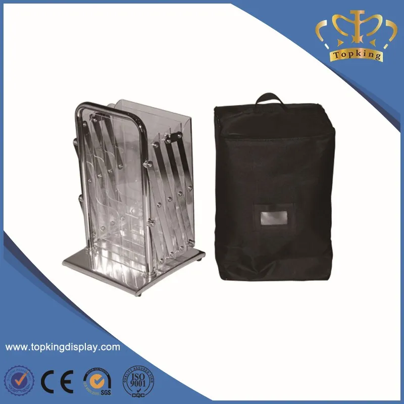 Metal Acrylic Floor Brochure Holder Magazine Stand,Free Standing