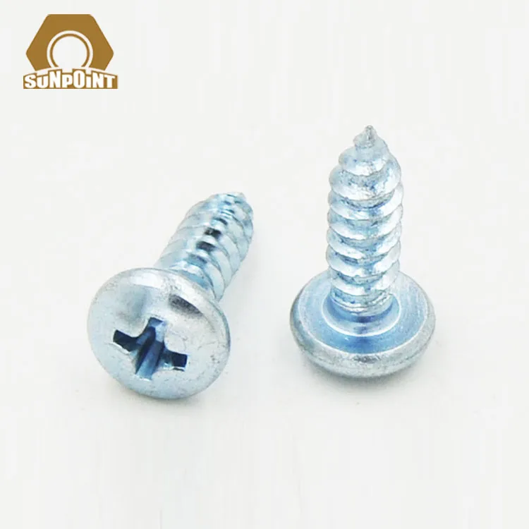 
Self-tapping screw for pan head with cross groove in metric stainless steel 