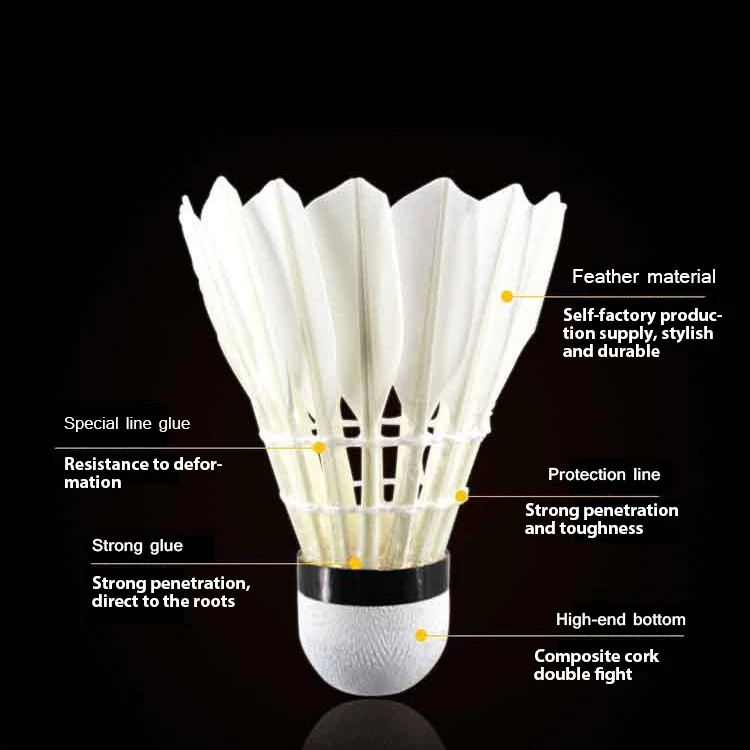 Factory Directly Selling Oem Shuttlecock Custom Badminton Indoor Sports