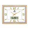 2018 New Plastic Case Glass Wall Clock Geometric Decorative Digital LCD Clock