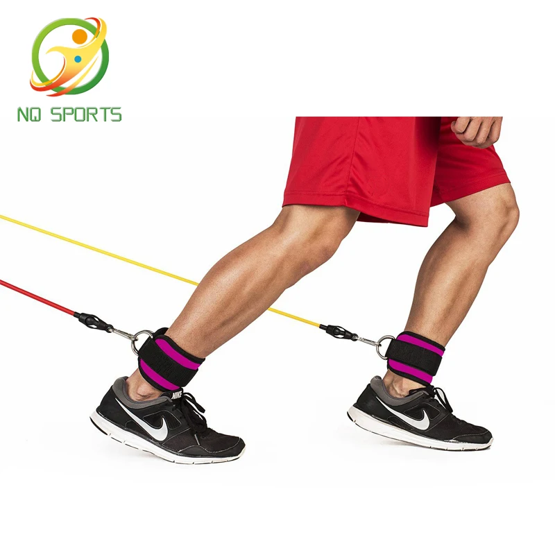 Neoprene Padded Weight Lifting Ankle Cuffs Dring Adjustable Ankle
