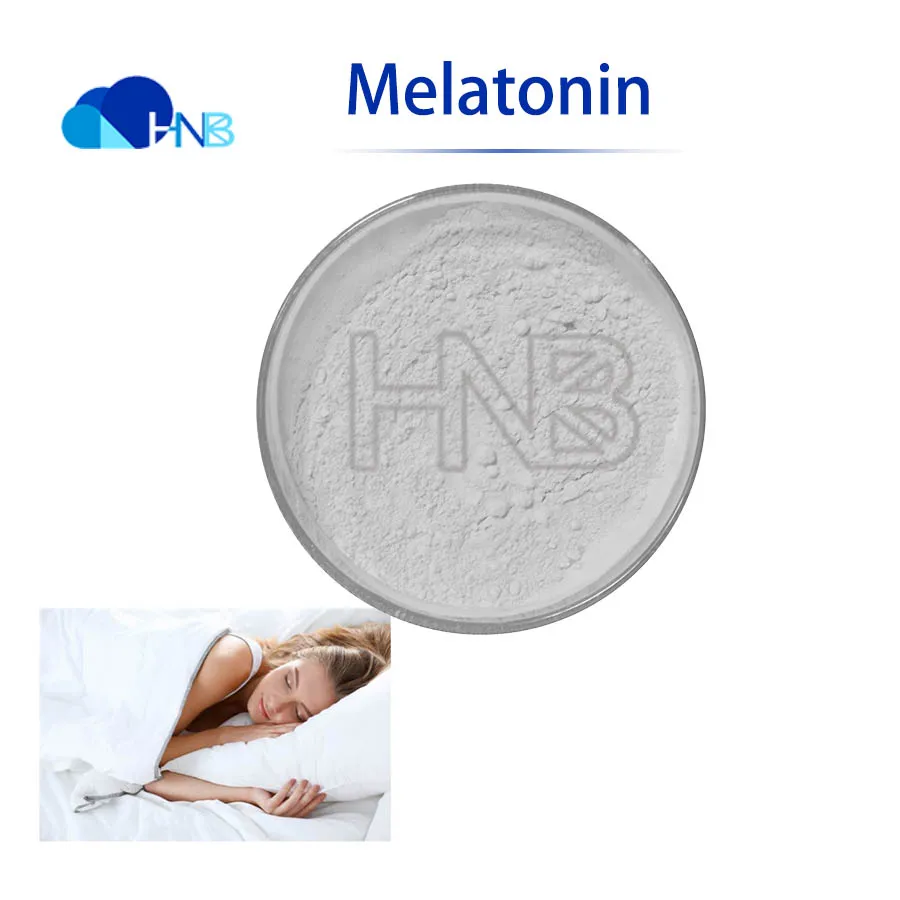 

HNB Factory Supply High Purity Hypnotics Melatonin powder CAS No 73-31-4