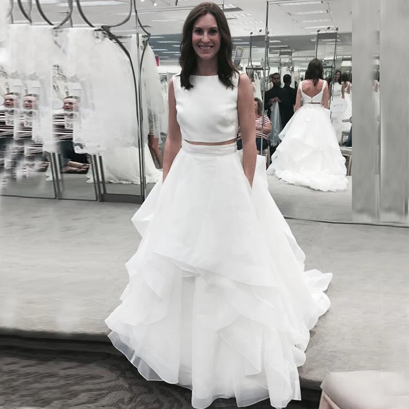 New Arrival Affordable 2 In 1 Two Pieces Wedding Dresses Buy 2