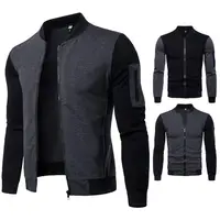 

ZY2092A British style contrast color stand-up collar man jacket