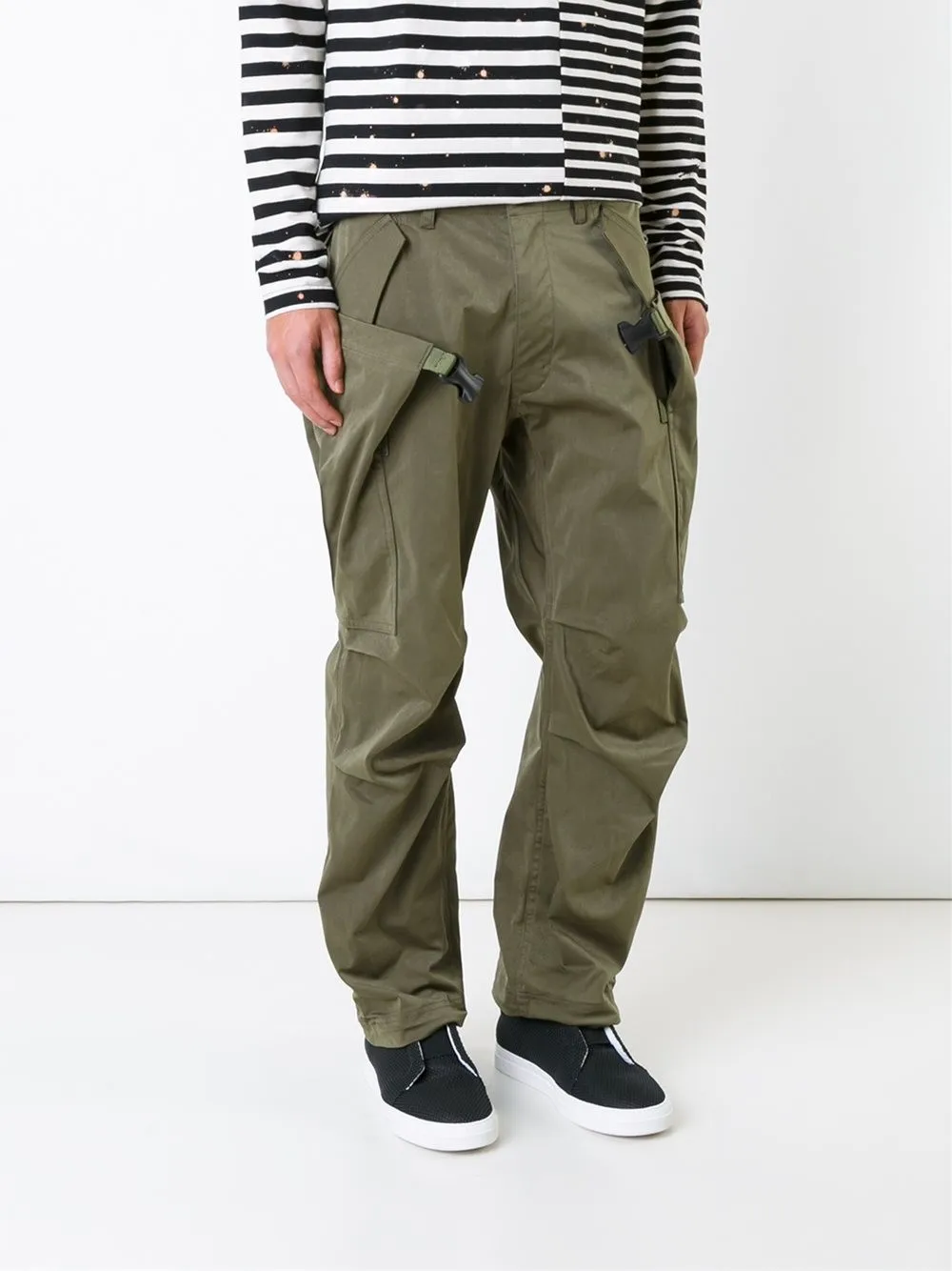 military colour track pants