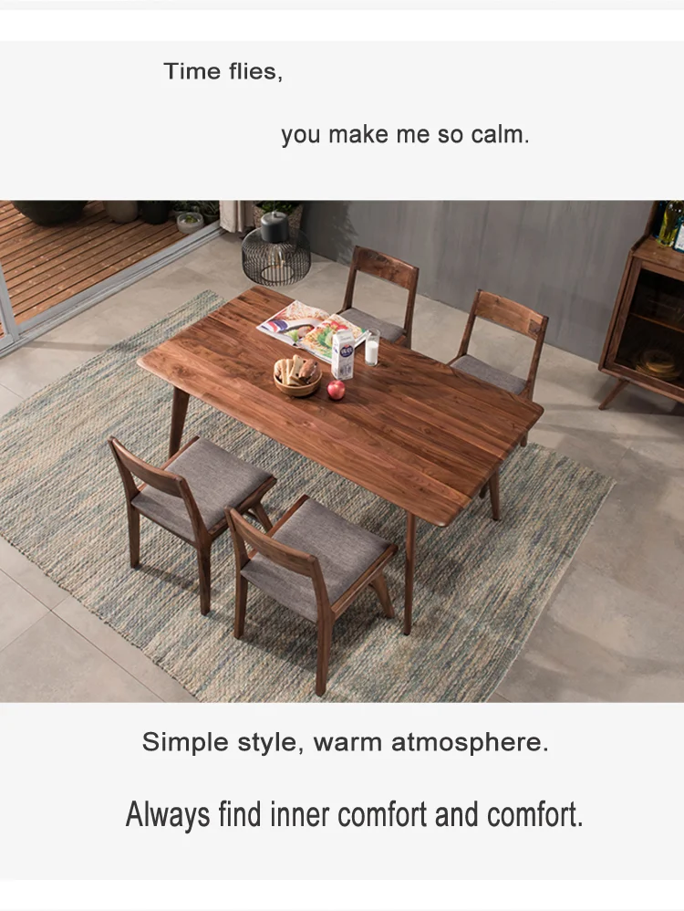 Dining Room Chair Replacement Seats Wood Cheap 1.4m Nordic Solid Wood