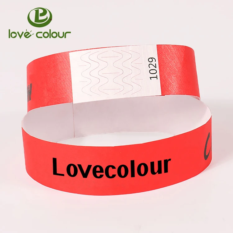 Cheap Custom Paper Wristband For Party And Events / Wristband Vinyl