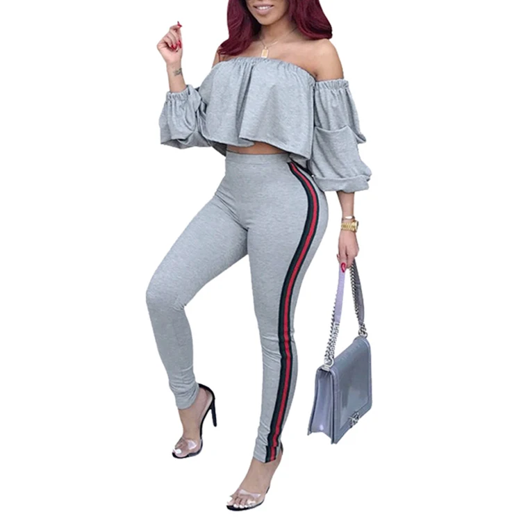 

Women 2 piece set clothing plus size ladies club wear