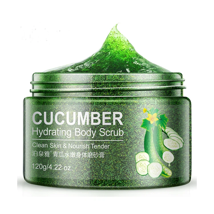 

Cosmetic product face body cleansing scrub gel