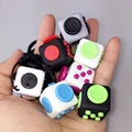 2 2cm Mini Fidget Cube Puzzles Magic Cubes With Rope Gift Relieves Stress Anxiety Reliever Children