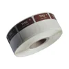 Dissolvable label, Day spots HACCP food safety label trilingual Monday