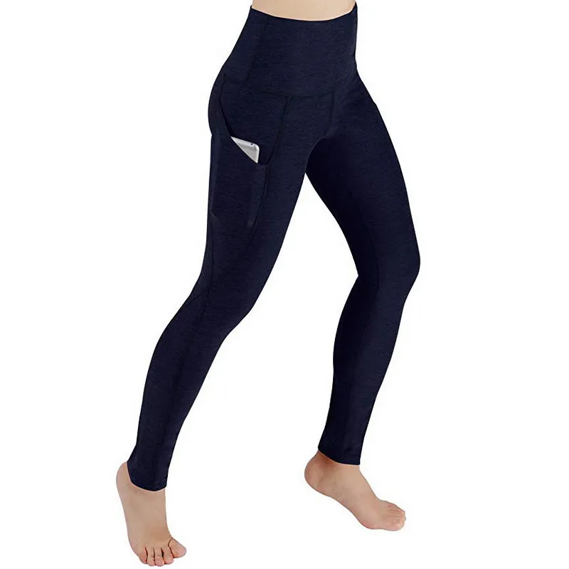 

Factory Dropshipping Tummy Control Workout Fitness Gym Running Four Way Stretch Out Pocket High Waisted Yoga Leggings For Women, Customized colors