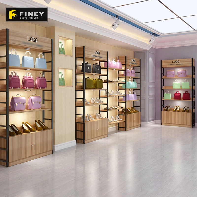 3d Rendering Factory Direct Sale Modern Wall Mounted Shoes Display