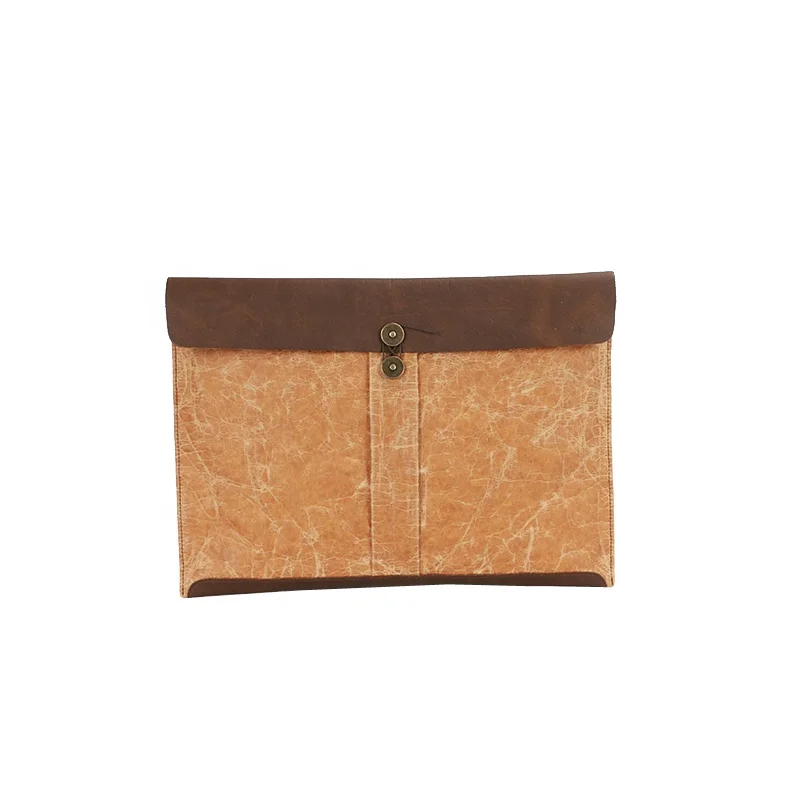 
Hot selling on Taobao washable Kraft paper expanding file, nature Eco friendly file packet,lightweight brown fashion bagfile bag 