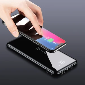 Smart Mirror Surface 10000mAh Wireless Power Bank