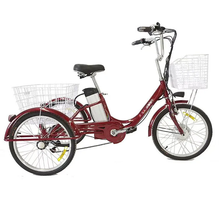 Volwassen Elektrische 3 Wiel Cargo Driewieler/elektrische Trike Scooter Volwassen/volwassen