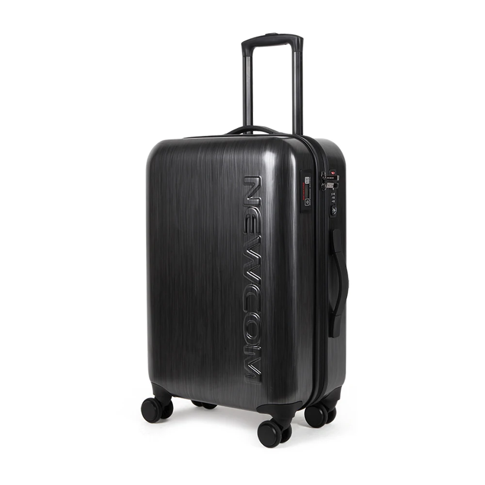 

Trolley Suitcase cabin carry-on hard shell case bag smart suitcase luggage set, Black