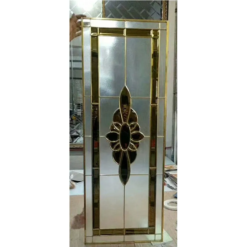 3mm +3mm Tempered Insulated Leaded Steel Oval Glass Door Inserts For