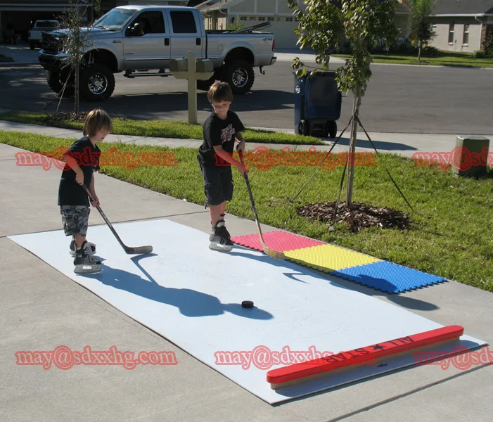 Uhmwpe / Hdpe Plastic Hockey Ice Skating Rink / Synthetic Hockey
