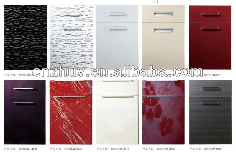 Glossy Vinyl Self Adhesive Kitchen Cupboard Door Drawer Wardrobe Cover PVC Film 