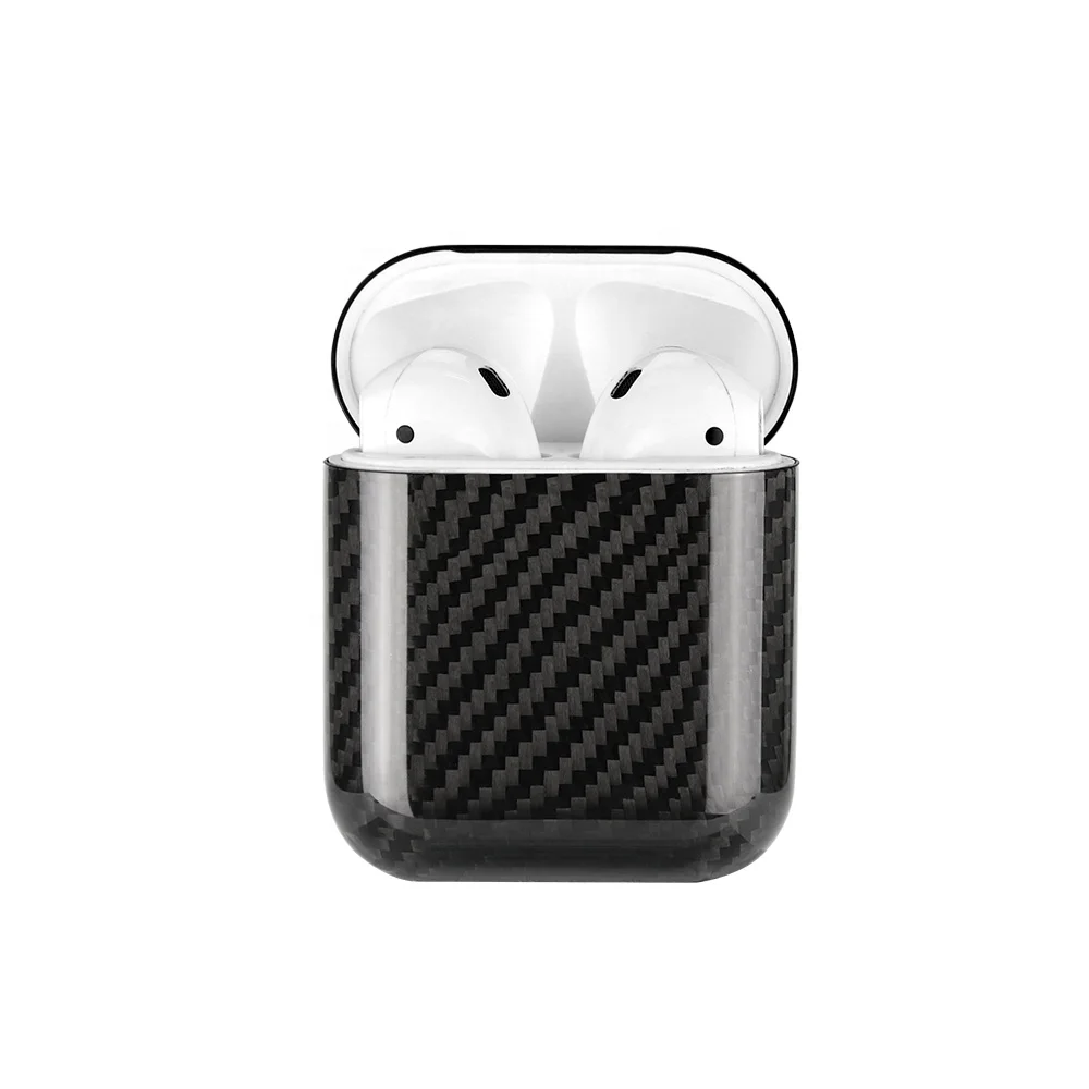 

Hot Selling Case Compatible for IAirPods Shock Proof Protective Cover Real Carbon Fiber Slim Case