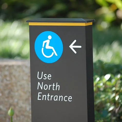 OEM custom outdoor led street directory totem steel advertising pylon sign