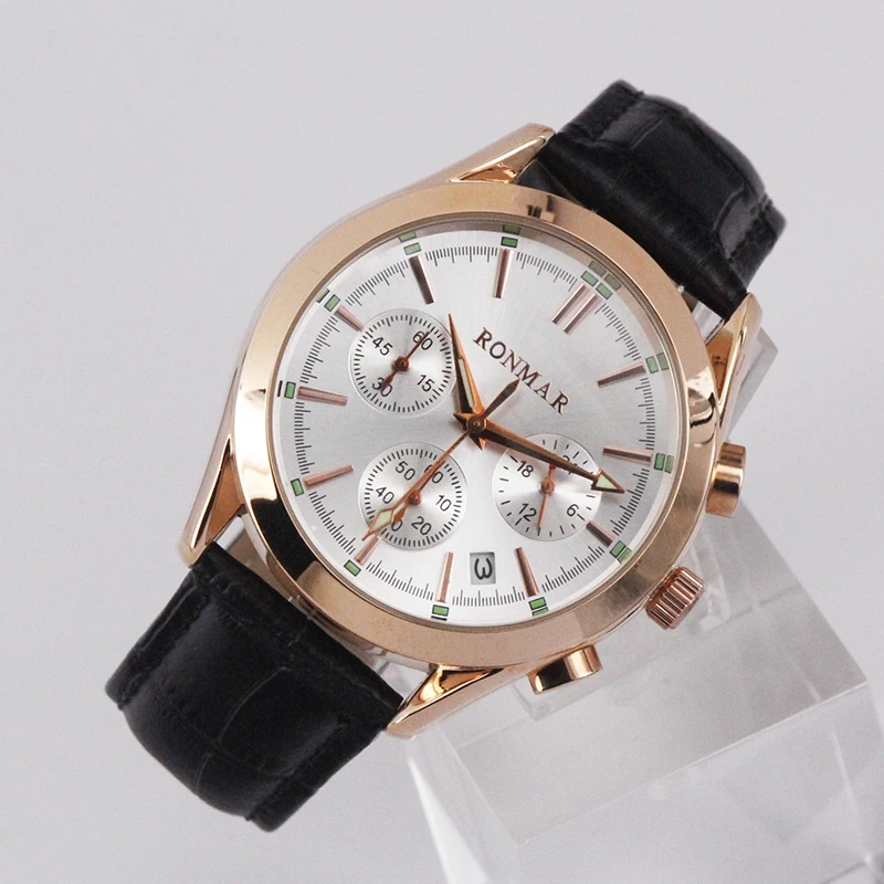 

2017 hot sale promotion own brand watch Chronograph multifunction watches men, As picture