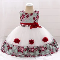 

High Quality China Wholesale Kids 1 Year Old Baby Party Cute Baby Girls One Piece Aline Dress L5045XZ