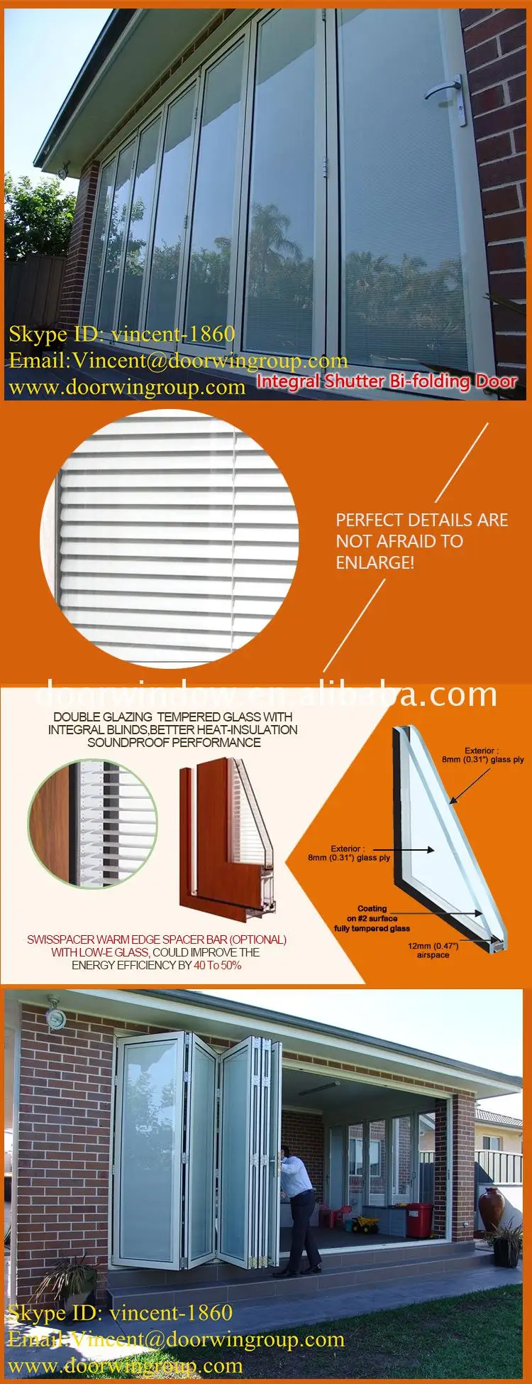 Folding pivot door patio pieces partition aluminum profile bifolding window and