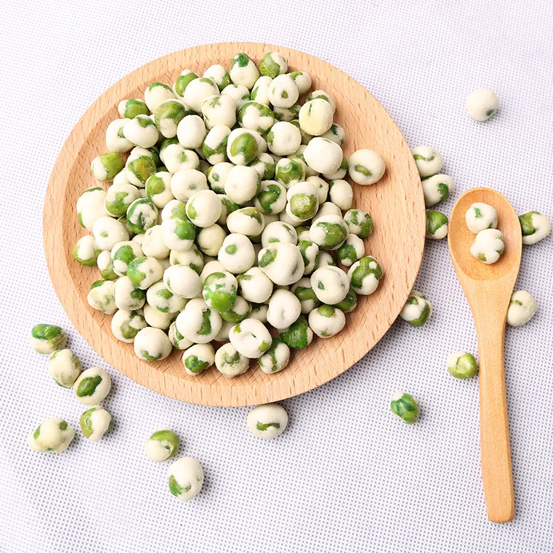 white wasabi green peas