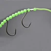 Wire Line Beads Ocean Boat Fishing String Soft Luminous Octopus Squid Bait Hook
