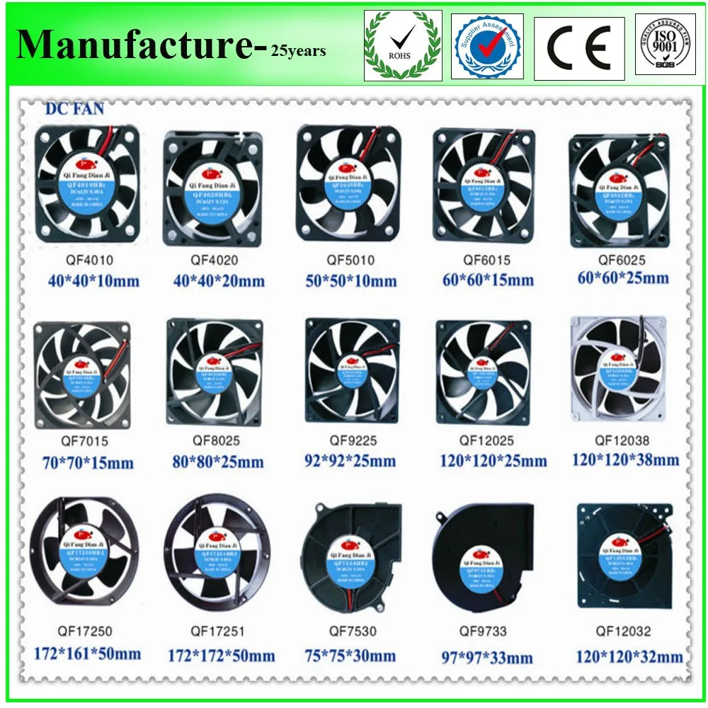 Qifang QF4020HB5 kuler 40x40x20 5v 12v 25mm 30mm 40mm silent dc brushless cooling fan