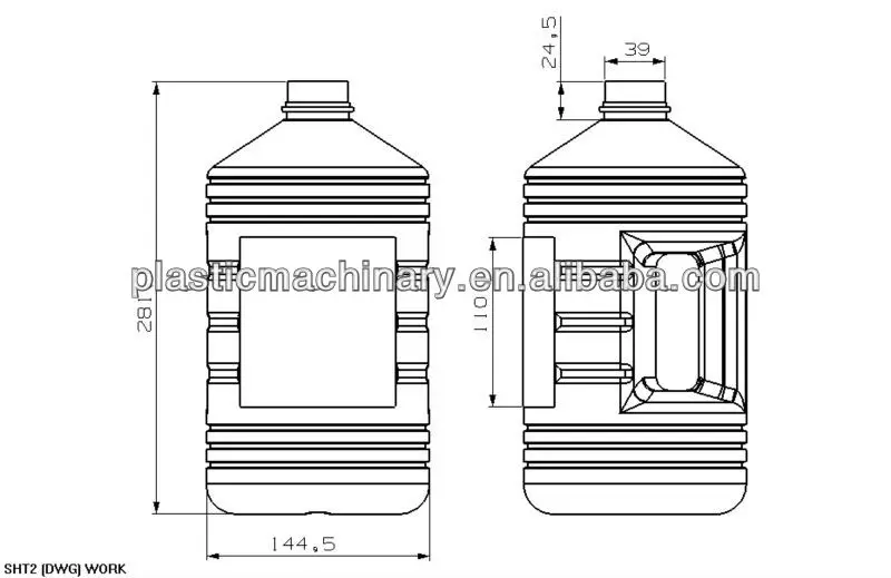 Small Hdpe Bottle Plastic Blow Molding Machine Extrusion Blow Mould ...