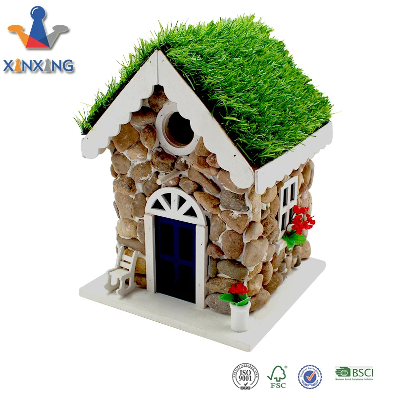Stone Style Wooden Bird House Birdcage Birdfeeder For Bird Buy