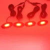 2pcs 3FT LED Whip+4Pods Under Car Glowing Rock Light RGB Color with Strobe Pattern