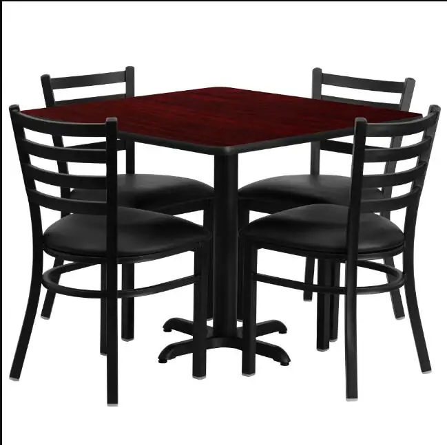 
Fast food restaurant chair and table set 