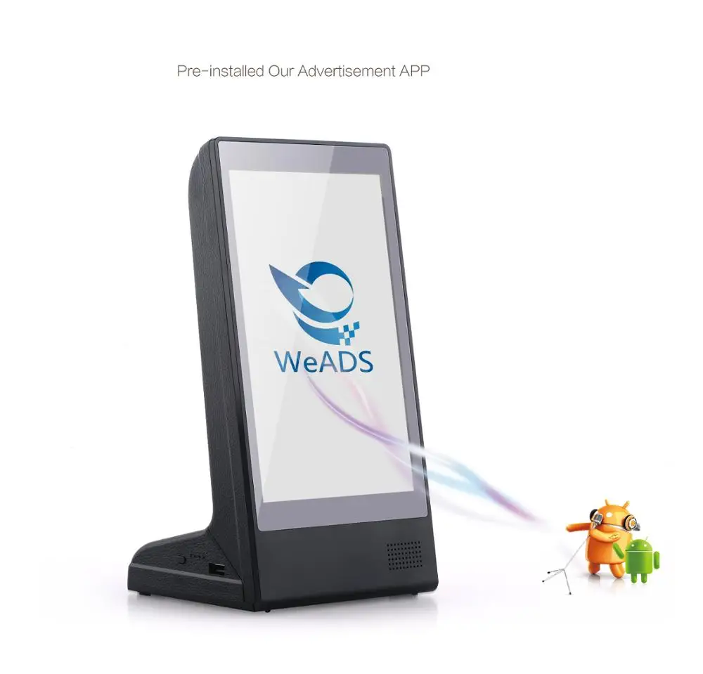
FYD-898 New Restaurant Desktop Table Stand WiFi Small Screen Android Digital Menu Video Advertising Panel Display AD Player 