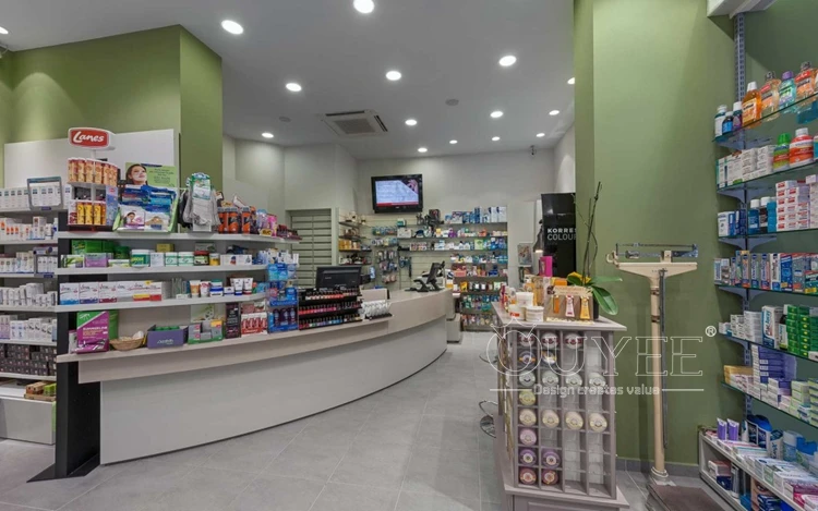 Modern Design High Quality Mdf Glossy Painting Retail Pharmacy Display ...